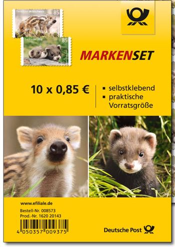 Tierkinder Iltis und Wildschwein MarkensetVS